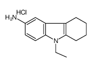 (9-ethyl-5,6,7,8-tetrahydrocarbazol-3-yl)azanium,chloride结构式