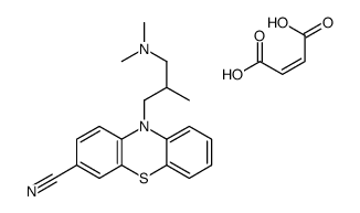 (Z)-but-2-enedioic acid,10-[3-(dimethylamino)-2-methylpropyl]phenothiazine-3-carbonitrile结构式