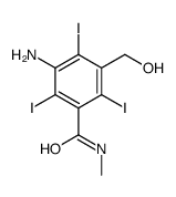 3-amino-5-(hydroxymethyl)-2,4,6-triiodo-N-methylbenzamide Structure