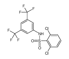 N-[3,5-bis(trifluoromethyl)phenyl]-2,6-dichlorobenzenesulfonamide Structure