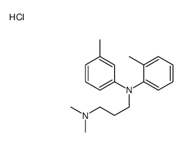 N,N-dimethyl-N'-(2-methylphenyl)-N'-(3-methylphenyl)propane-1,3-diamine,hydrochloride Structure