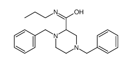 1,4-dibenzyl-N-propylpiperazine-2-carboxamide结构式