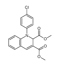 1-(4-chloro-phenyl)-1,2-dihydro-quinoline-2,3-dicarboxylic acid dimethyl ester Structure