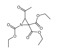 triethyl 3-acetylaziridine-1,2,2-tricarboxylate结构式