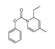 phenyl 2-ethyl-4-methyl-2H-pyridine-1-carboxylate结构式