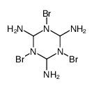 1,3,5-tribromo-1,3,5-triazinane-2,4,6-triamine Structure