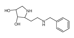 (2S,3R,4S)-2-[2-(benzylamino)ethyl]pyrrolidine-3,4-diol结构式