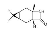 (1R,3R,5S,7S)-4,4,7-trimethyl-8-azatricyclo[5.2.0.03,5]nonan-9-one Structure