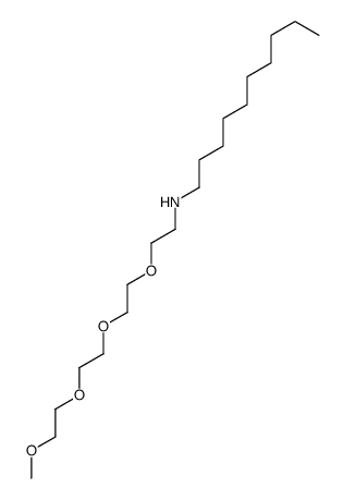 N-[2-[2-[2-(2-methoxyethoxy)ethoxy]ethoxy]ethyl]decan-1-amine结构式