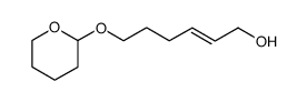 (E)-(R)-(tetrahydro-pyran-2-yloxy)-hex-2-en-1-ol结构式