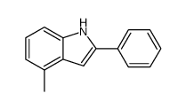 1H-INDOLE, 4-METHYL-2-PHENYL-结构式