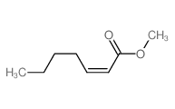 methyl (Z)-hept-2-enoate结构式
