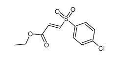 3-[(4-Chlorophenyl)sulfonyl]acrylic acid ethyl ester结构式