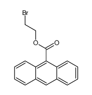 2-bromoethyl anthracene-9-carboxylate结构式