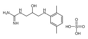 carbamimidoyl-[3-[(2,5-dimethylphenyl)azaniumyl]-2-hydroxypropyl]azanium,sulfate结构式