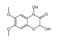 2,4-dihydroxy-6,7-dimethoxy-1,4-benzoxazin-3-one Structure