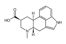 rac-6-methyl-ergoline-8β-carboxylic acid结构式