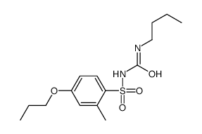 1-butyl-3-(2-methyl-4-propoxyphenyl)sulfonylurea Structure