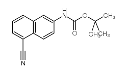 TERT-BUTYL (5-CYANO-2-NAPHTHYL)CARBAMATE Structure