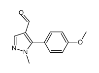 5-(4-Methoxyphenyl)-1-Methyl-1H-Pyrazole-4-Carbaldehyde Structure