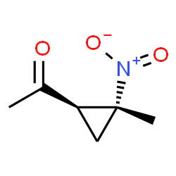 Ethanone, 1-(2-methyl-2-nitrocyclopropyl)-, trans- (9CI)结构式