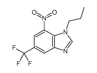 7-nitro-1-propyl-5-(trifluoromethyl)benzimidazole结构式