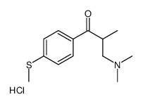 3-(dimethylamino)-2-methyl-1-(4-methylsulfanylphenyl)propan-1-one,hydrochloride结构式