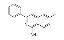 6-methyl-3-pyridin-2-ylisoquinolin-1-amine Structure