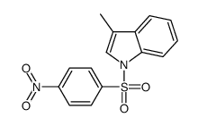 3-methyl-1-(4-nitrophenyl)sulfonylindole结构式