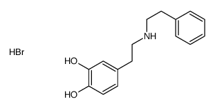 4-[2-(2-phenylethylamino)ethyl]benzene-1,2-diol,hydrobromide结构式