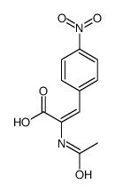 (Z)-2-ACETAMIDO-3-(4-NITROPHENYL)ACRYLIC ACID结构式