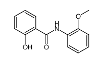 2-hydroxy-N-(2-methoxyphenyl)benzamide结构式