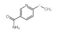 6-methylsulfanylpyridine-3-carboxamide Structure