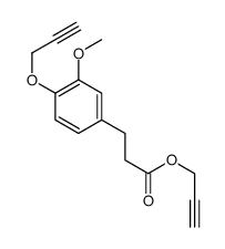 prop-2-ynyl 3-(3-methoxy-4-prop-2-ynoxyphenyl)propanoate结构式