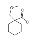 Cyclohexanecarbonyl chloride, 1-(methoxymethyl)- (9CI) Structure