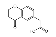 2-(4-oxo-2,3-dihydrochromen-6-yl)acetic acid结构式