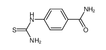 4-[(aminocarbonothioyl)amino]benzamide结构式