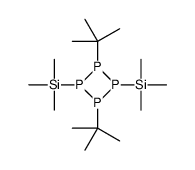 (2,4-ditert-butyl-3-trimethylsilyltetraphosphetan-1-yl)-trimethylsilane结构式
