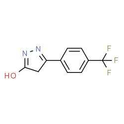 2,4-DIHYDRO-5-[4-(TRIFLUOROMETHYL)PHENYL]-3H-PYRAZOL-3-ONE结构式
