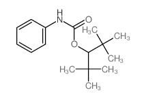 3-Pentanol,2,2,4,4-tetramethyl-, 3-(N-phenylcarbamate)结构式