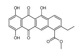 2-Ethyl-6,11-dihydro-5,7,10-trihydroxy-6,11-dioxo-1-naphthacenecarboxylic acid methyl ester Structure