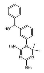 [3-(4,6-Diamino-2,2-dimethyl-2H-[1,3,5]triazin-1-yl)-phenyl]-phenyl-methanol Structure