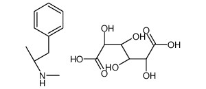 (2S)-N-methyl-1-phenylpropan-2-amine,(2S,3S,4S,5R)-2,3,4,5-tetrahydroxyhexanedioic acid Structure