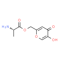 L-Alanine, (5-hydroxy-4-oxo-4H-pyran-2-yl)methyl ester (9CI) Structure