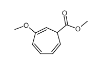 methyl 2-methoxy-1,3,5-cycloheptatriene-7-carboxylate结构式