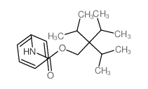 1-Butanol,3-methyl-2,2-bis(1-methylethyl)-, 1-(N-phenylcarbamate)结构式