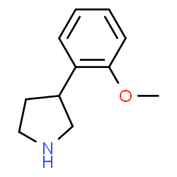 Pyrrolidine, 3-(2-methoxyphenyl)-, (3R)- (9CI) Structure