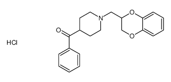 [1-(2,3-dihydro-1,4-benzodioxin-3-ylmethyl)piperidin-4-yl]-phenylmethanone,hydrochloride Structure