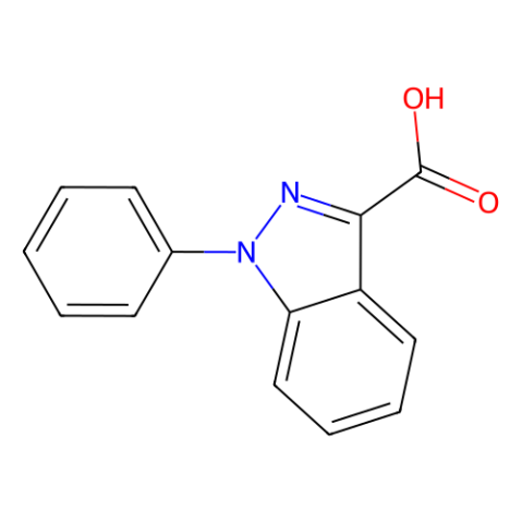 1-phenyl-1H-indazole-3-carboxylic acid结构式