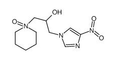 1-(4-nitroimidazol-1-yl)-3-(1-oxidopiperidin-1-ium-1-yl)propan-2-ol Structure
